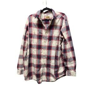 The Foundry Supply Co Men's Plaid Button-Up‎ Shirt | Size 2XL Western Rocker